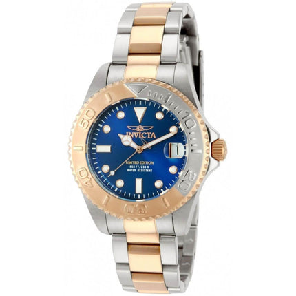 Invicta Women's Quartz Watch - Cruiseline Blue Dial Two Tone Bracelet | 16506 ,