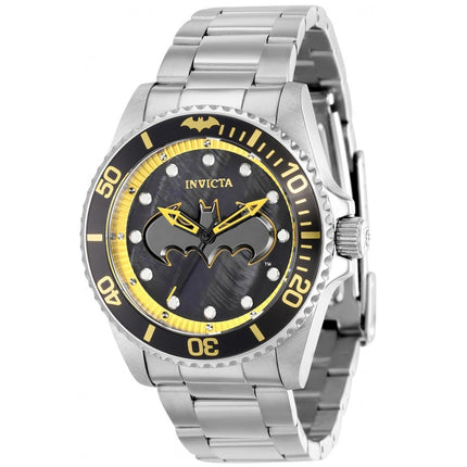 Invicta Women's Quartz Watch - DC Comics Batman Black Dial Silver Bracelet | 36383 ,