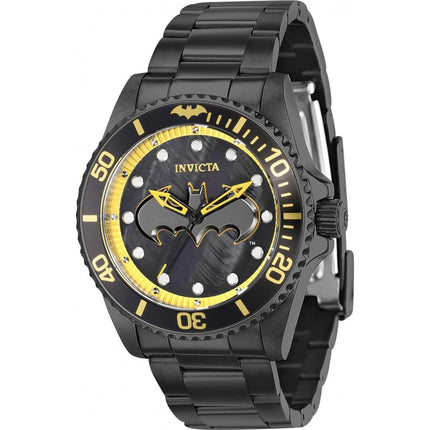 Invicta Women's Quartz Watch - DC Comics Batman Black Dial Steel Bracelet | 36382 ,