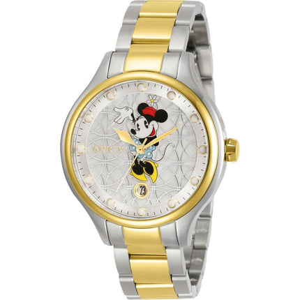 Invicta Women's Quartz Watch - Disney Minnie Mouse MOP Dial Two Tone Bracelet | 30687 ,