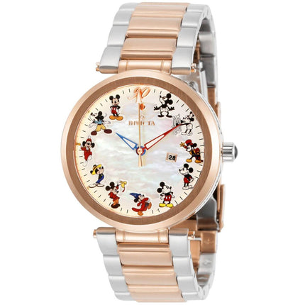 Invicta Women's Quartz Watch - Disney MOP Dial Stainless Steel Bracelet | 30836 ,