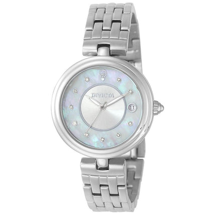 Invicta Women's Quartz Watch - Gabrielle Union MOP Dial Silver Tone Bracelet | 22897 ,