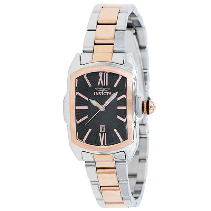 Invicta Women's Quartz Watch - Lupah Date Black Dial Two Tone Steel Bracelet | 39795 ,