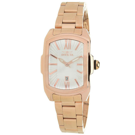 Invicta Women's Quartz Watch - Lupah Silver Tone Dial Rose Gold Bracelet | 39786 ,