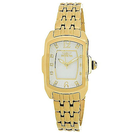 Invicta Women's Quartz Watch - Lupah White MOP Dial Yellow Gold Bracelet | 39766 ,