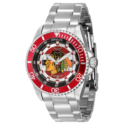 Invicta Women's Quartz Watch - NHL Chicago Blackhawks Silver Stainless Steel | 42203 ,