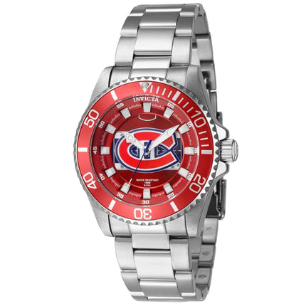 Invicta Women's Quartz Watch - NHL Montreal Canadiens Rotating Bezel Steel | 42229 ,