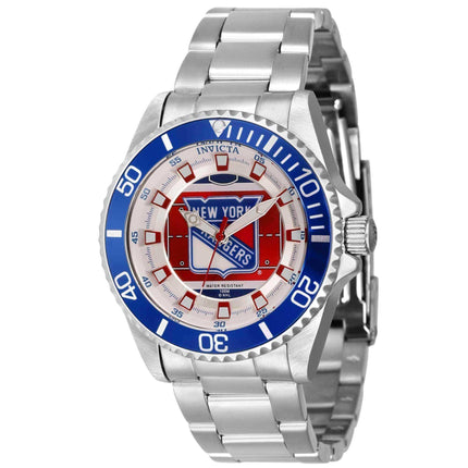 Invicta Women's Quartz Watch - NHL New York Rangers Silver Stainless Bracelet | 42211 ,
