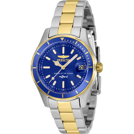 Invicta Women's Quartz Watch - Pro Diver Blue Dial Two Tone Steel Bracelet | 35606 ,