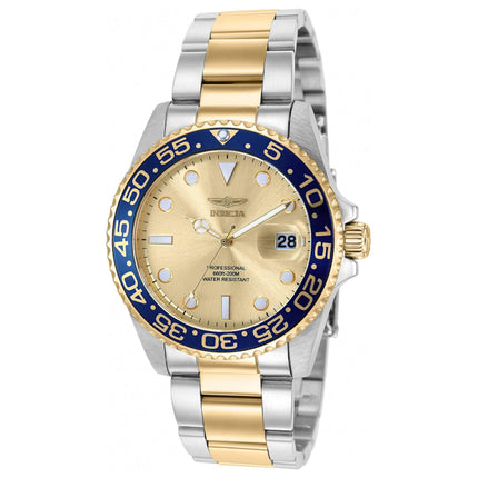 Invicta Women's Quartz Watch - Pro Diver Gold Tone Dial Two Tone Bracelet | 36537 ,