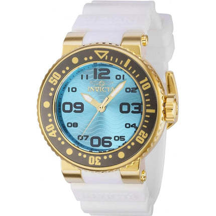 Invicta Women's Quartz Watch - Pro Diver Ocean Voyage Light Blue Dial Strap | 37343 ,