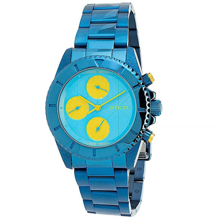 Invicta Women's Quartz Watch - Pro Diver Yellow and Blue Dial Bracelet | 38220 ,