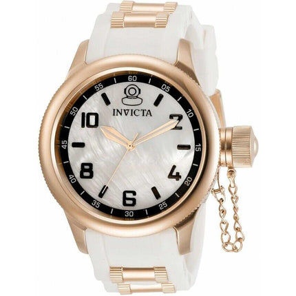 Invicta Women's Quartz Watch - Russian Diver Rose Gold and White Strap | 31255 ,
