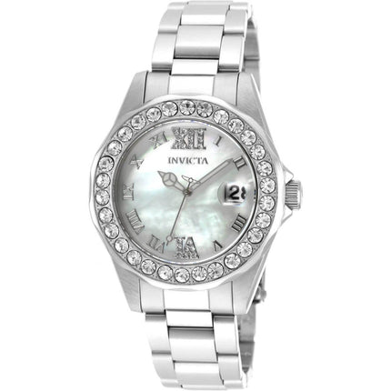 Invicta Women's Quartz Watch - Sea Base White Oyster Dial Silver Bracelet | 20387 ,