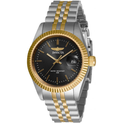 Invicta Women's Quartz Watch - Specialty Charcoal Dial Two Tone Bracelet | 32135 ,