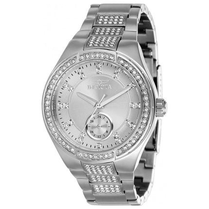Invicta Women's Quartz Watch - Specialty Silver Tone and Crystal Bracelet | 38630 ,