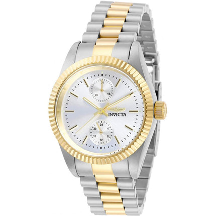 Invicta Women's Quartz Watch - Specialty Silver Tone Dial Two Tone Bracelet | 29440 ,