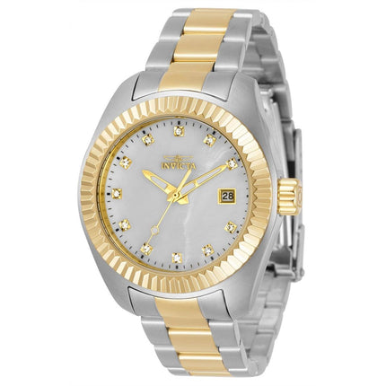 Invicta Women's Quartz Watch - Specialty White Dial Two Tone Bracelet | 34444 ,