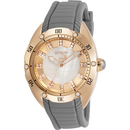 Invicta Women's Quartz Watch - Venom White MOP Dial Grey Rubber Strap | 30973 ,