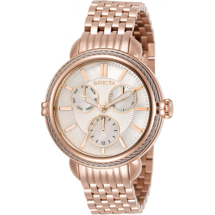 Invicta Women's Quartz Watch - Wildflower MOP Dial Rose Gold Bracelet | 30850 ,