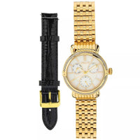 Invicta Women's Quartz Watch - Wildflower MOP Dial Yellow Gold Bracelet | 30867 ,