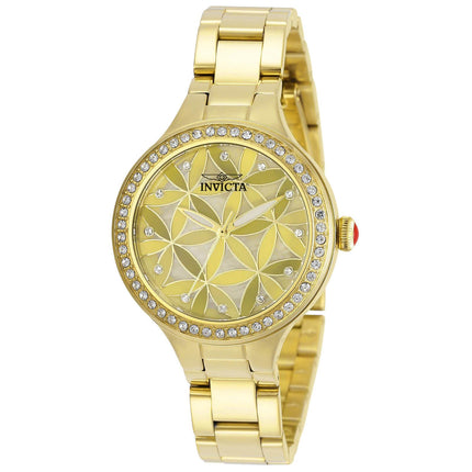 Invicta Women's Quartz Watch - Wildflower Mother of Pearl Dial Crystal | 30970 ,