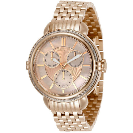 Invicta Women's Quartz Watch - Wildflower Rose Gold MOP Dial Bracelet | 30854 ,