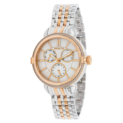 Invicta Women's Quartz Watch - Wildflower Two Tone Silver and Rose Gold Case | 37275 ,
