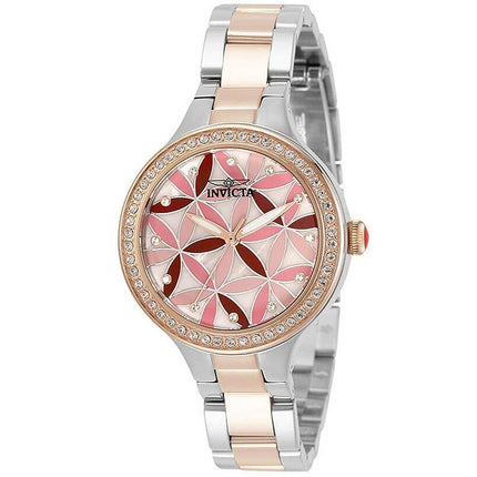 Invicta Women's Quartz Watch - Wildflower White MOP Dial Bracelet Crystal | 30969 ,