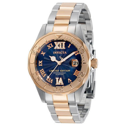 Invicta Women's Rotating Bezel Watch - Pro Diver Blue Dial Two Tone Bracelet | 34261 ,