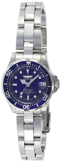 Invicta Women's Stainless Steel Watch - Pro Diver Bracelet Quartz Blue Dial | 9177 ,