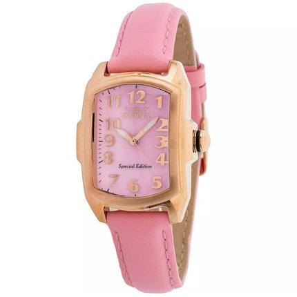 Invicta Women's Strap Watch - Lupah Japanese Quartz Pink Dial Leather | 32817 ,