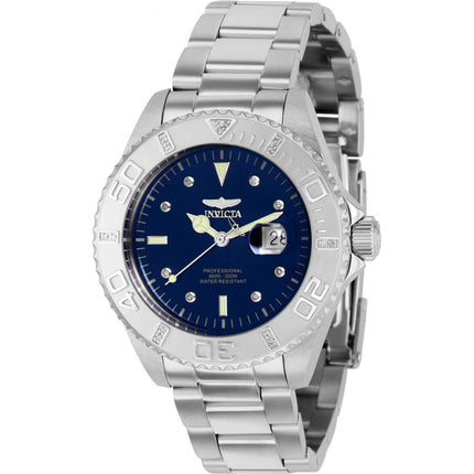 Invicta Women's Swiss Quartz Watch - Pro Diver Blue Dial Silver Bracelet | 37016 ,