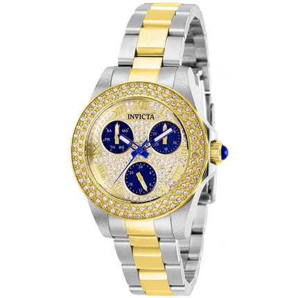 Invicta Women's Watch - Angel Crystal Pave and Blue Dial Two Tone Bracelet | 28476 ,