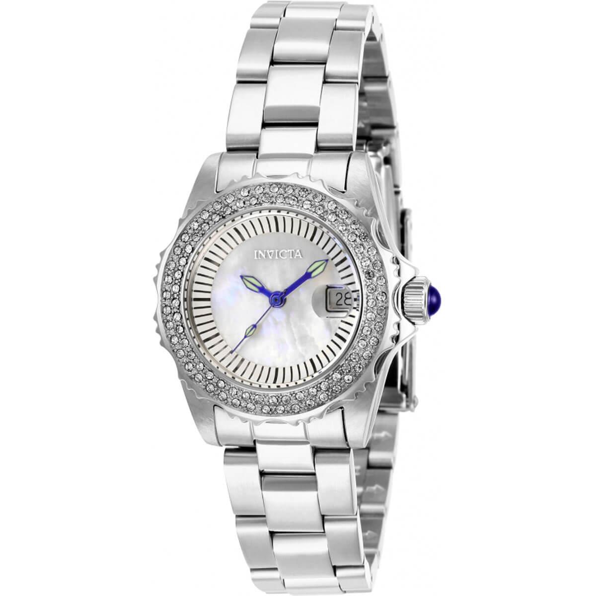 Invicta Ángel with Mother of Pearl face Invicta Angel Ladies White Mother of Pearl Dial Yellow Gold  main image 3