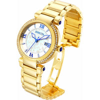 Invicta Women's Watch - Angel Mother of Pearl Dial Yellow Gold SS Bracelet | 27083 ,