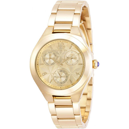 Invicta Women's Watch - Angel Quartz Gold Tone Dial Stainless Steel Bracelet | 30682 ,