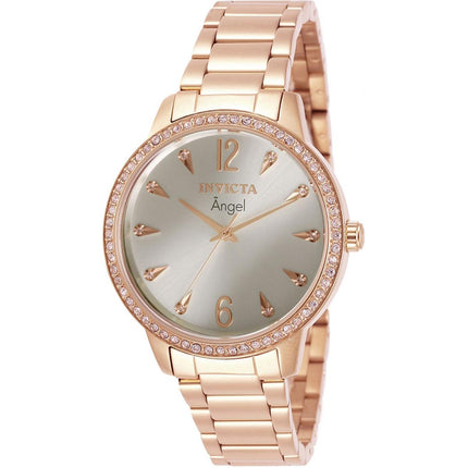 Invicta Women's Watch - Angel Quartz Rose Gold Stainless Steel Case Bracelet | 31369 ,