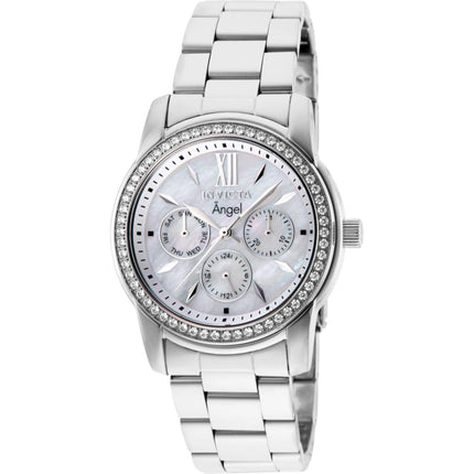 Invicta Women's Watch - Angel Quartz White Mother of Pearl Dial Bracelet | 28686 ,