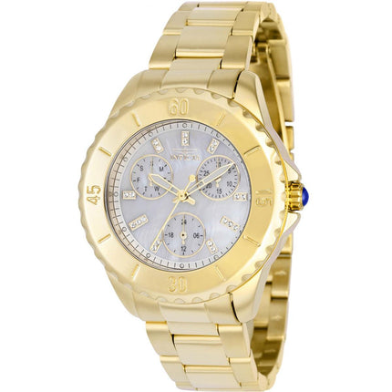Invicta Women's Watch - Angel Quartz White Mother of Pearl Dial SS Bracelet | 37799 ,