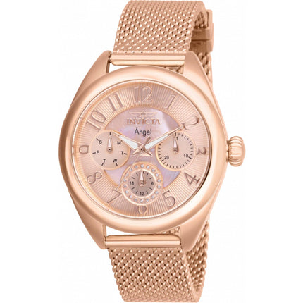 Invicta Women's Watch - Angel Rose Gold Dial Stainless Steel Bracelet Quartz | 27454 ,