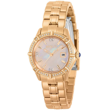 Invicta Women's Watch - Angel White Mother of Pearl Dial Rose Gold Bracelet | 31373 ,