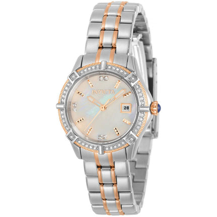 Invicta Women's Watch - Angel White Mother of Pearl Dial Two Tone Bracelet | 31375 ,