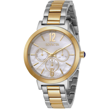 Invicta Women's Watch - Angel White Oyster Dial TT Stainless Steel Bracelet | 31086 ,