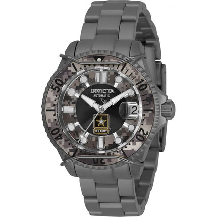Invicta Women's Watch - Army Black and Camouflage Dial Gunmetal Bracelet | 31858 ,