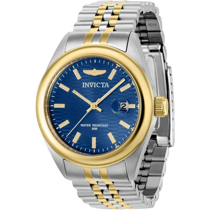 Invicta Women's Watch - Aviator Blue Dial Two Tone SS Bracelet Date Display | 38429 ,