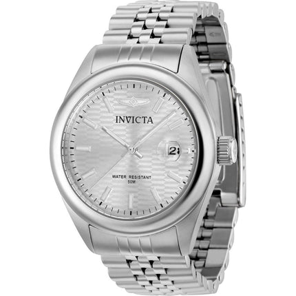 Invicta Women's Watch - Aviator Silver Tone Dial SS Bracelet Date Display | 38424 ,