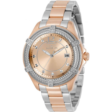 Invicta Women's Watch - Bolt Crystal Accents Silver Tone Bezel TT Bracelet | 30885 ,