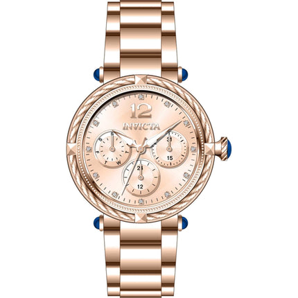 Invicta Women's Watch - Bolt Date Display Quartz Rose Gold Dial Steel Bracelet | 43885 ,