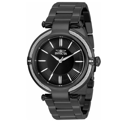 Invicta Women's Watch - Bolt Quartz Crystal Black Stainless Steel Bracelet | 35352 ,